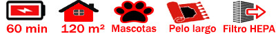 Características aspirador escoba Dyson V15