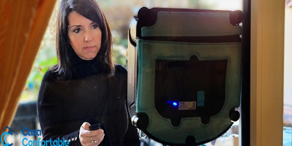 Probando el robot limpiacristales
