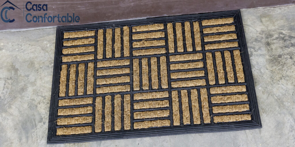 Felpudo de fibra de coco que debe limpiarse en seco