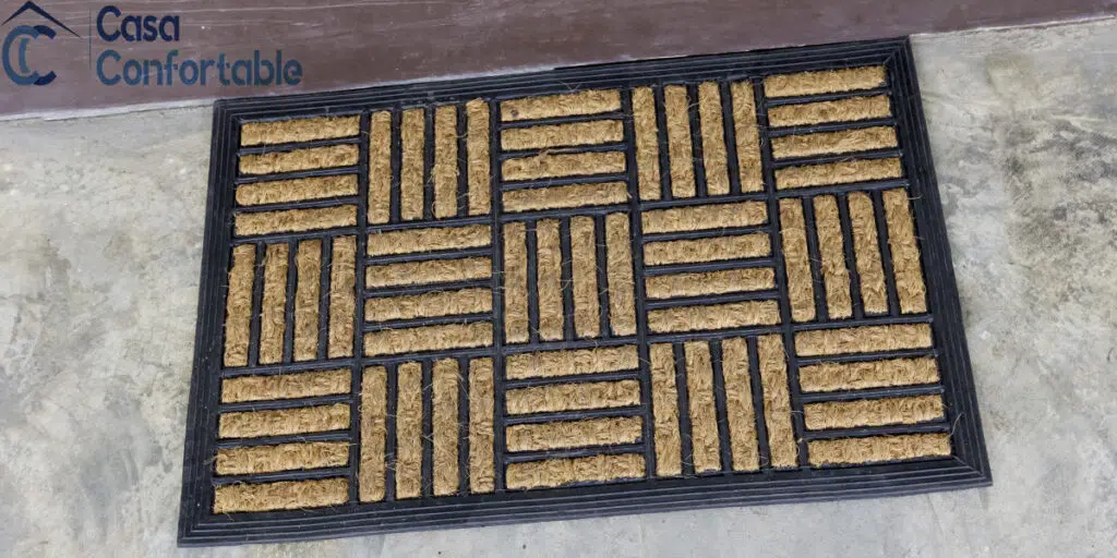 Felpudo de fibra de coco que debe limpiarse en seco