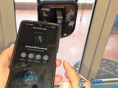 robot limpiacristales con wifi