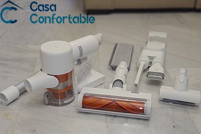Boquillas y accesorios de una aspiradora escoba