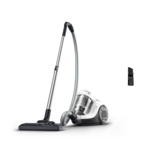 Aspiradora sin bolsa Rowenta Swift Power Cyclonic RO2917EA blanca con tubo, manguera y cepillo de suelo