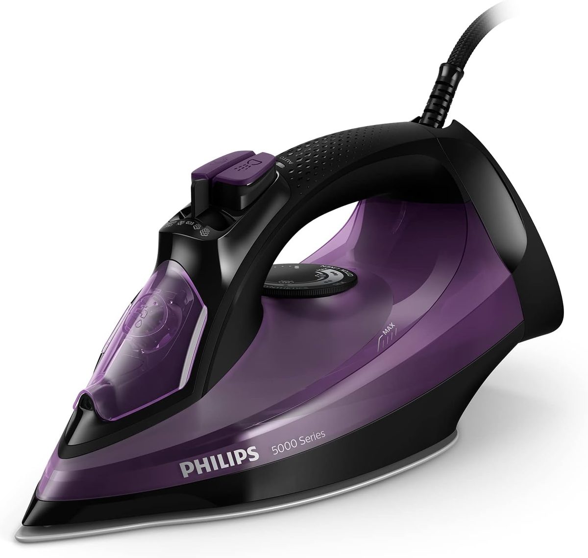 Plancha Philips Serie 5000 DST5030 con su rueda de temperatura