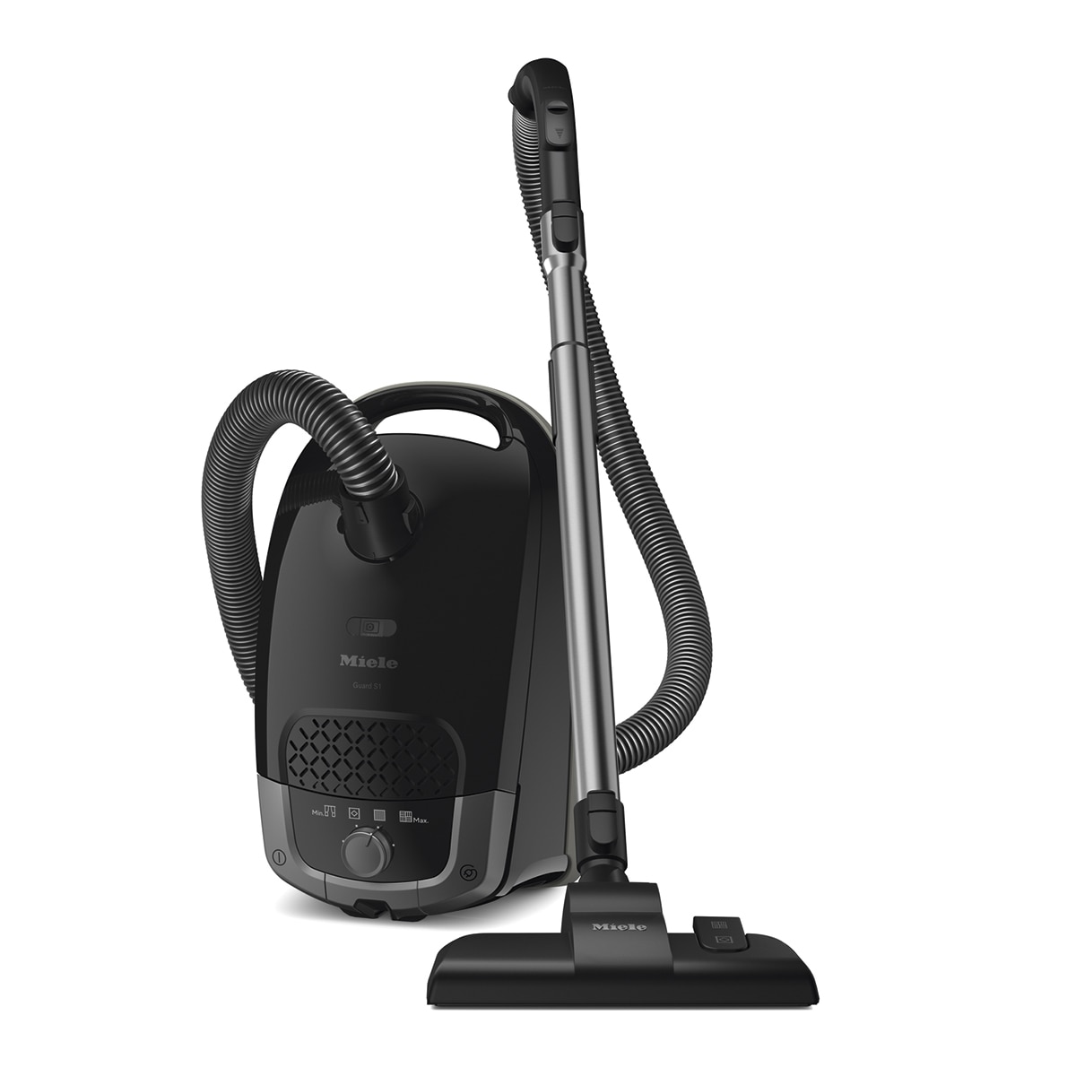 Aspiradora con bolsa Miele Guard S1 AirClean 12558570 negra obsidiana