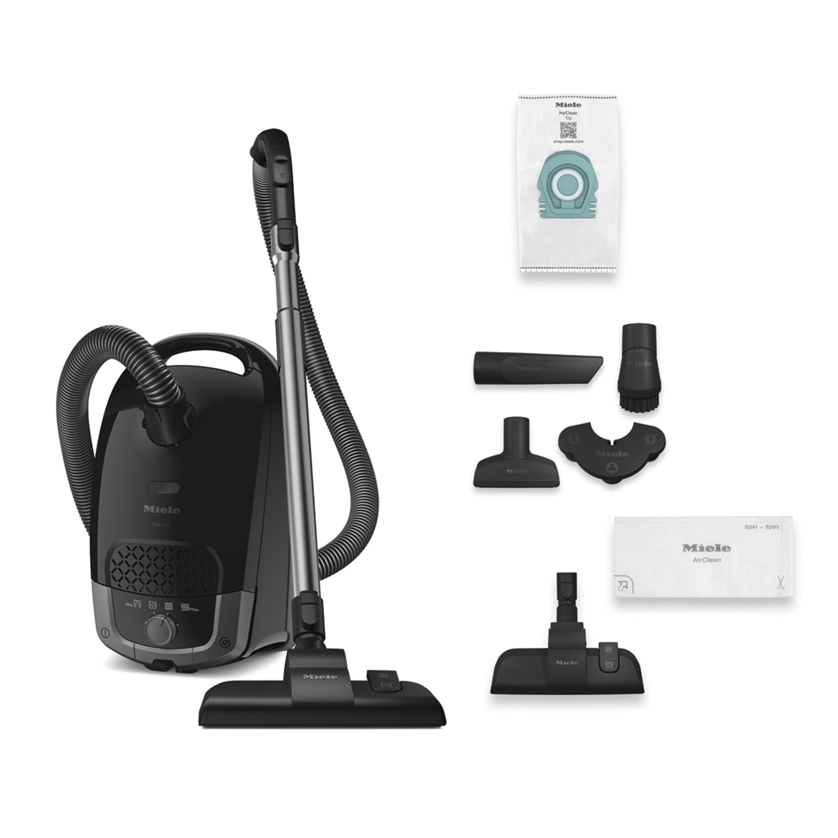 Aspiradora Miele Guard S1 AirClean 12558570 con bolsa y accesorios
