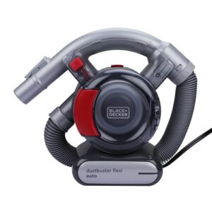 Aspirador de coche Black+Decker Dustbuster PD1200AV-XJ con la manguera flexible recogida