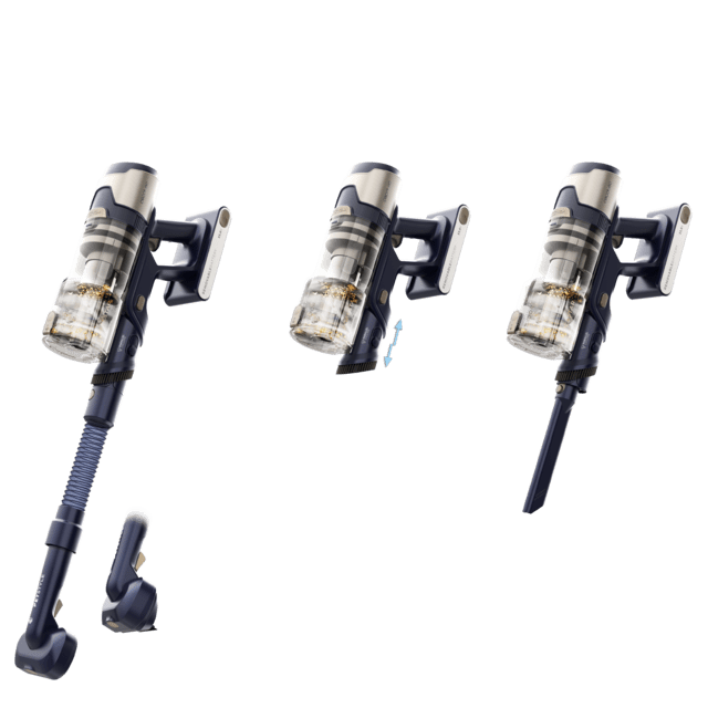 Tres configuraciones de mano y tubo de la Cecotec Rockstar RS80 Pet Flex Detect