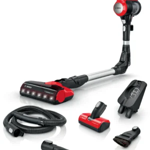 Bosch Unlimited 7 ProAnimal BBS711ANM roja con sus accesorios y batería