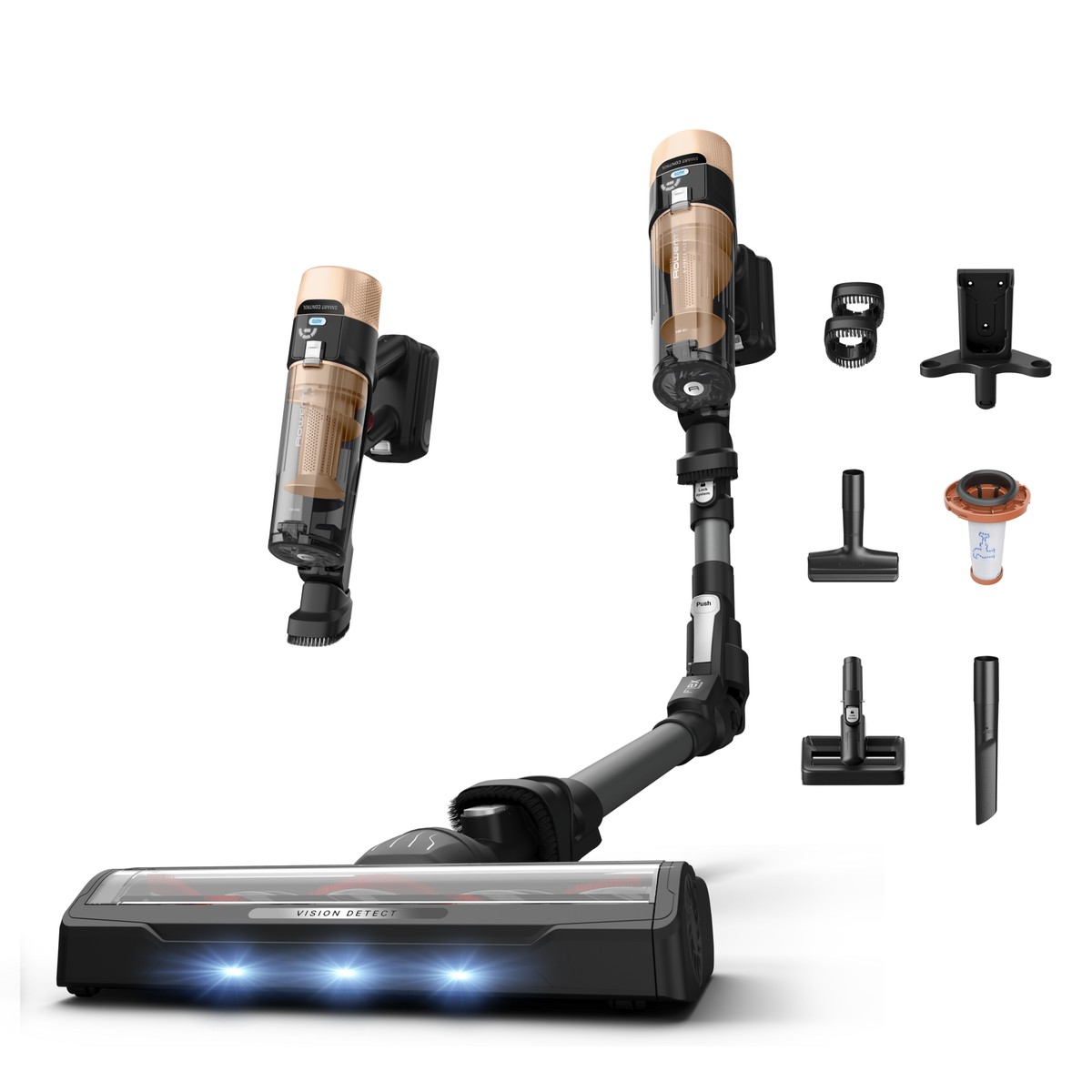 Rowenta X-Force Flex 9.80 RH7L75E0 y sus accesorios para mascotas